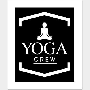 Yoga Crew (white) Posters and Art